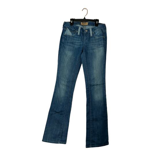 hippie women wide leg denim jeans sz 26 style 449 - Picture 1 of 10